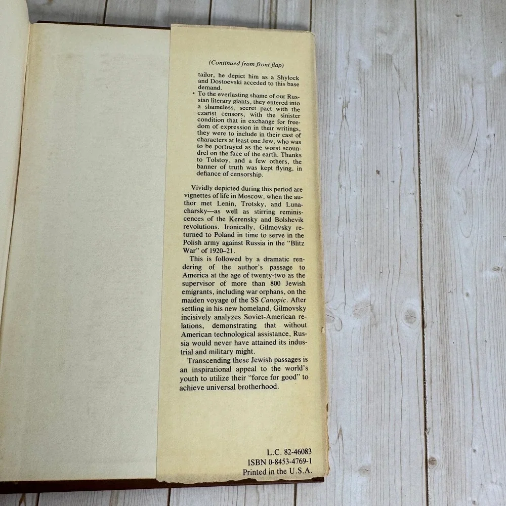 My Life, My Destiny Norman Gilmovsky 1983 Signed Autobiography Jewish History